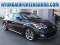 2015 Ultra Black Hyundai Veloster Turbo  photo #1