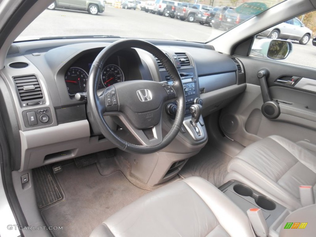 2010 CR-V EX-L AWD - Alabaster Silver Metallic / Black photo #14