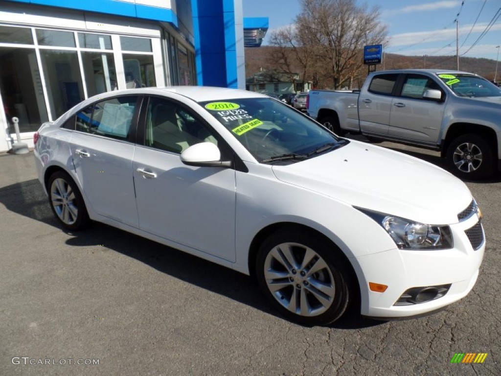2014 Cruze LTZ - Summit White / Cocoa/Light Neutral photo #1