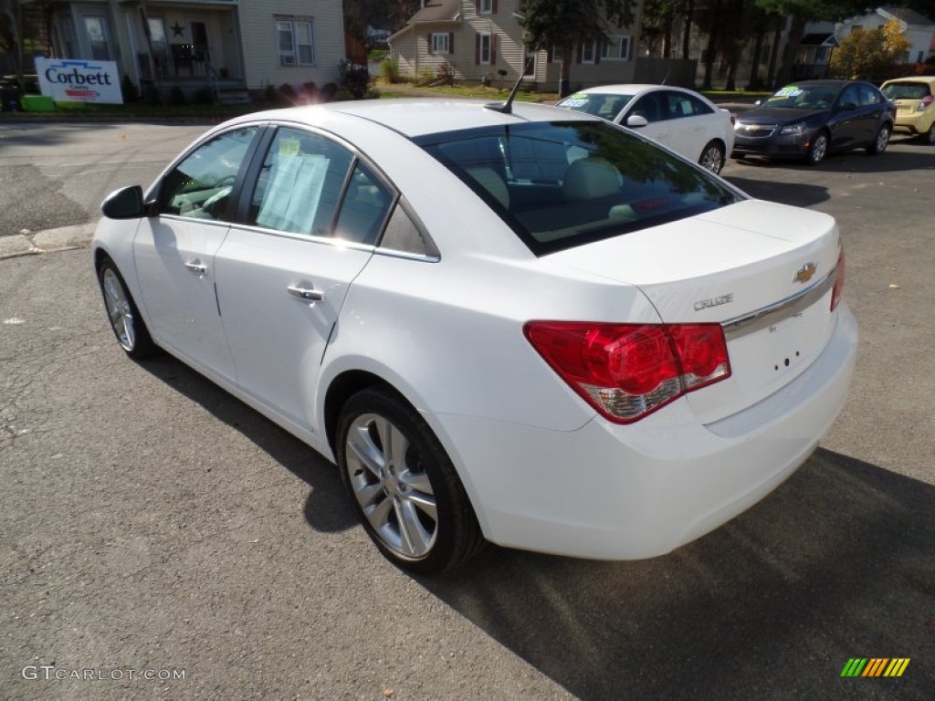 2014 Cruze LTZ - Summit White / Cocoa/Light Neutral photo #5