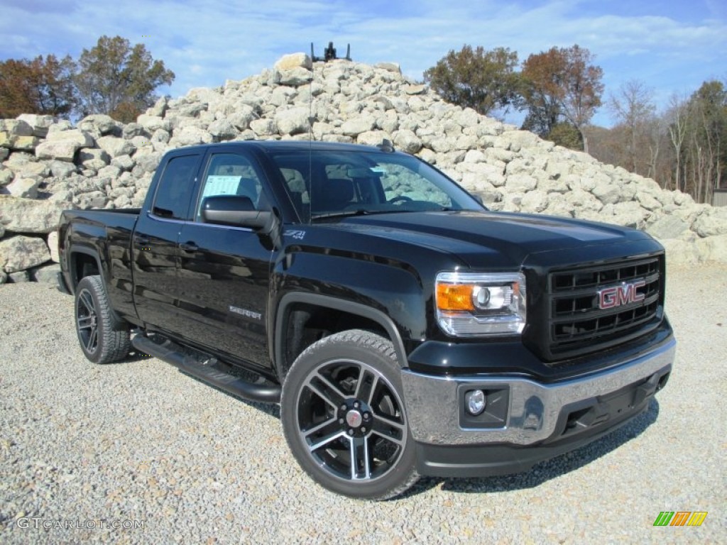 Onyx Black 2015 GMC Sierra 1500 SLE Double Cab 4x4 Exterior Photo #98811694
