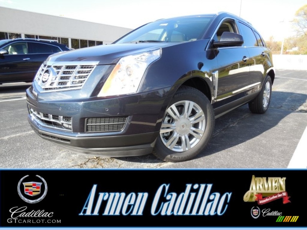 2015 SRX Luxury - Sapphire Blue Metallic / Shale/Brownstone photo #1