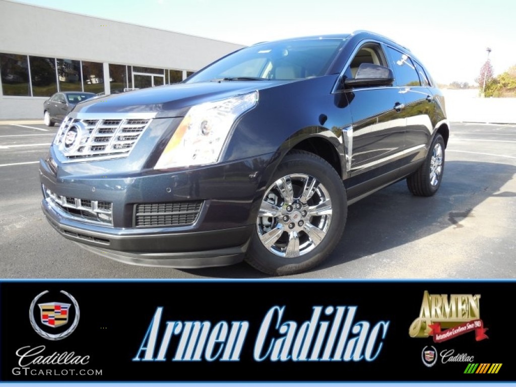 2015 SRX Luxury AWD - Sapphire Blue Metallic / Shale/Brownstone photo #1