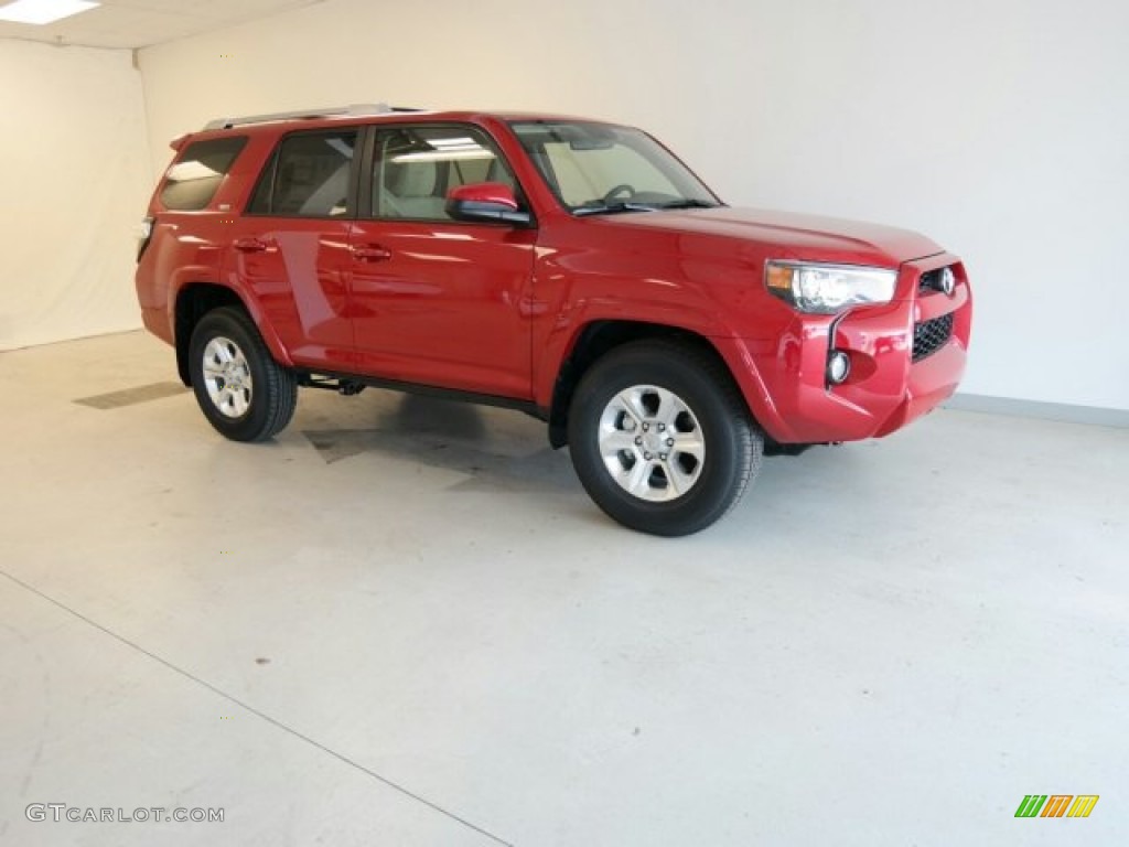 2015 4Runner SR5 - Barcelona Red Metallic / Sand Beige photo #4