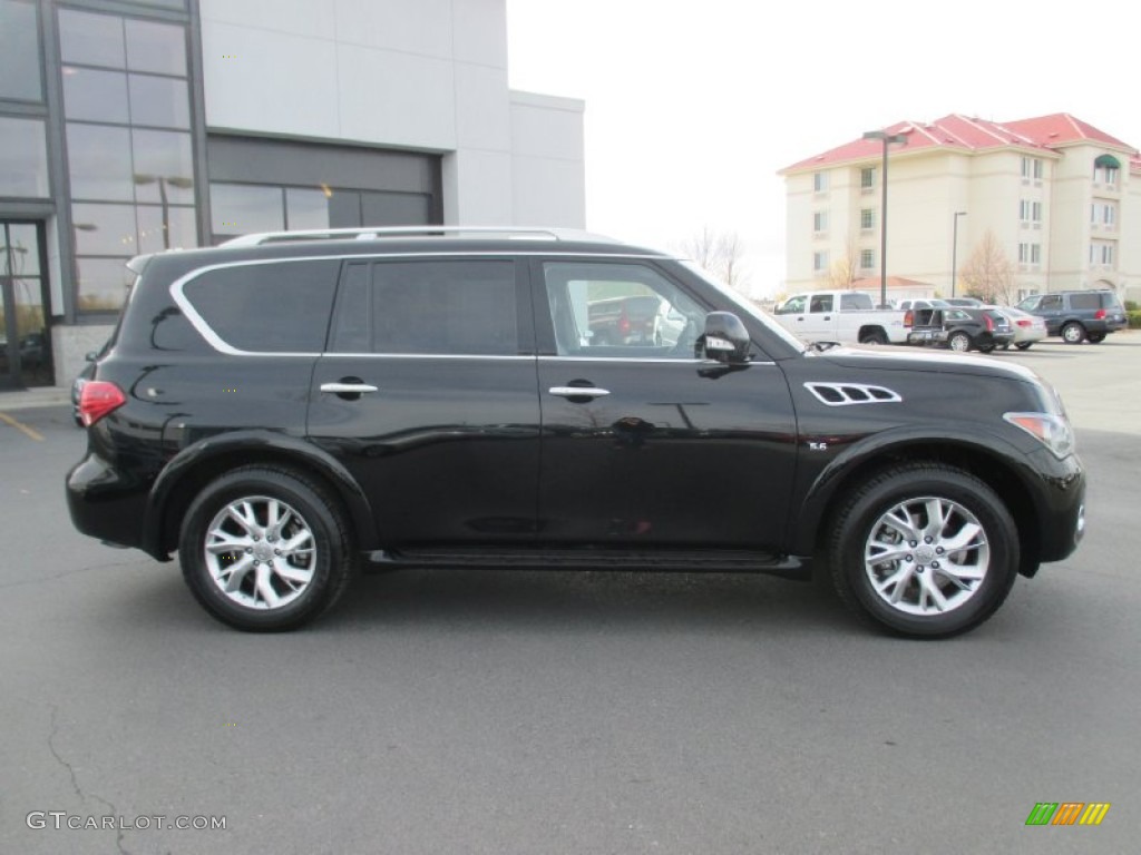 Black Obsidian 2014 Infiniti QX80 AWD Exterior Photo #98817517