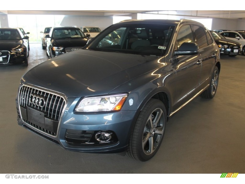 2015 Q5 3.0 TDI Premium Plus quattro - Utopia Blue Metallic / Black photo #3