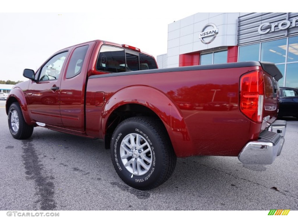 2015 Frontier SV King Cab - Cayenne Red / Beige photo #3