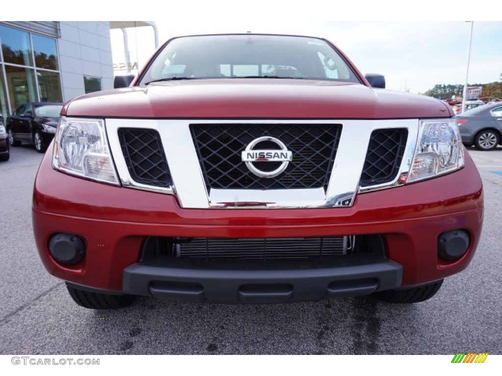 2015 Frontier SV King Cab - Cayenne Red / Beige photo #8