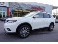 2015 Pearl White Nissan Rogue SL  photo #1