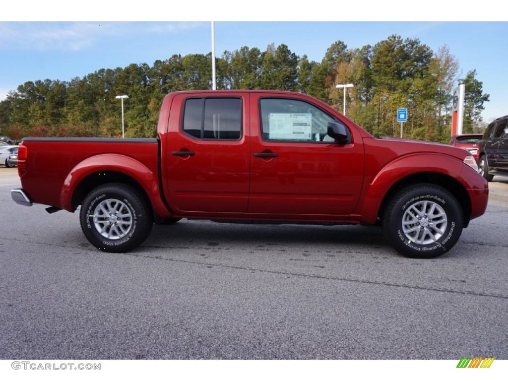 Lava Red 2015 Nissan Frontier SV Crew Cab Exterior Photo #98821381