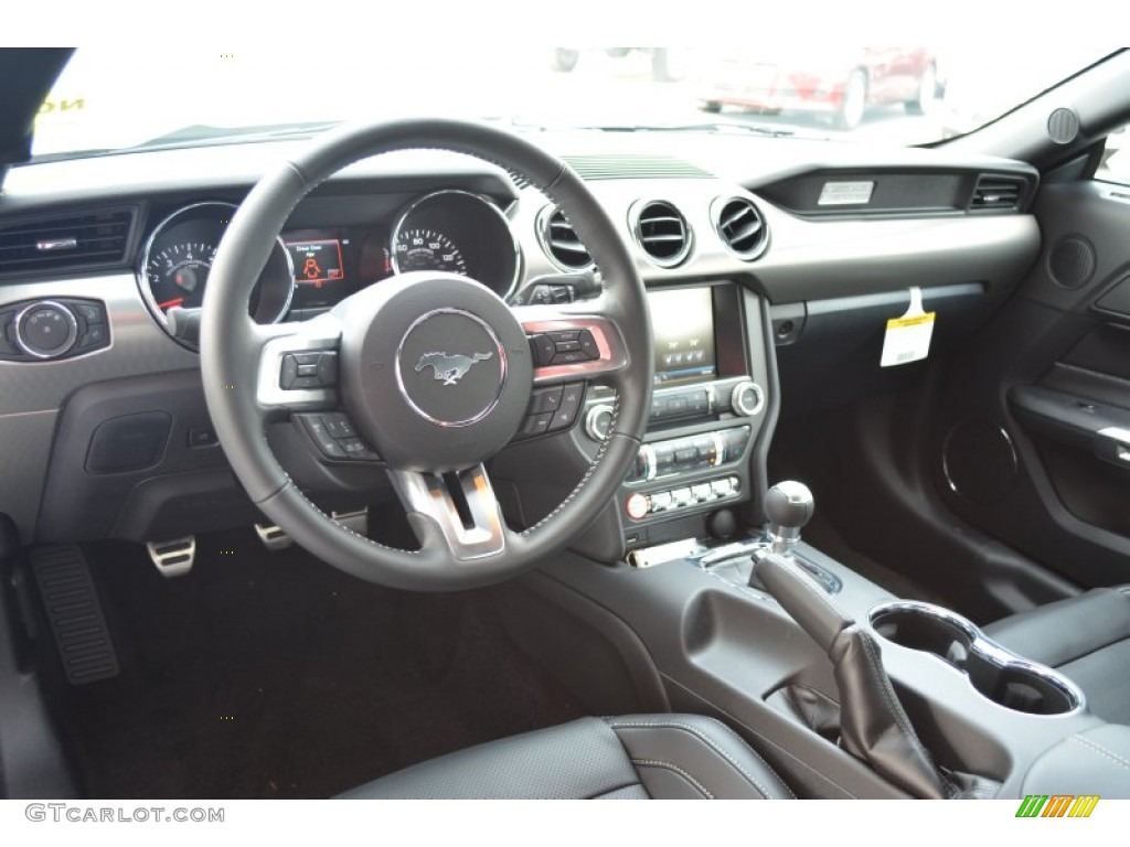 2015 Mustang GT Premium Coupe - Ingot Silver Metallic / 50 Years Raven Black photo #7