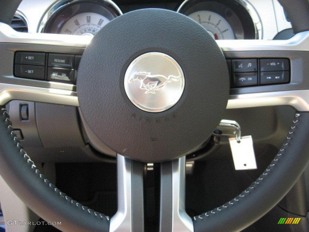 2010 Mustang V6 Premium Coupe - Kona Blue Metallic / Stone photo #10