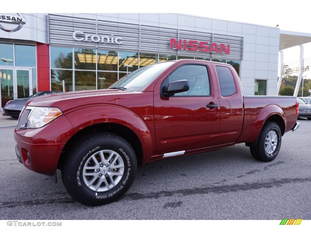 2015 Frontier SV King Cab - Cayenne Red / Beige photo #1