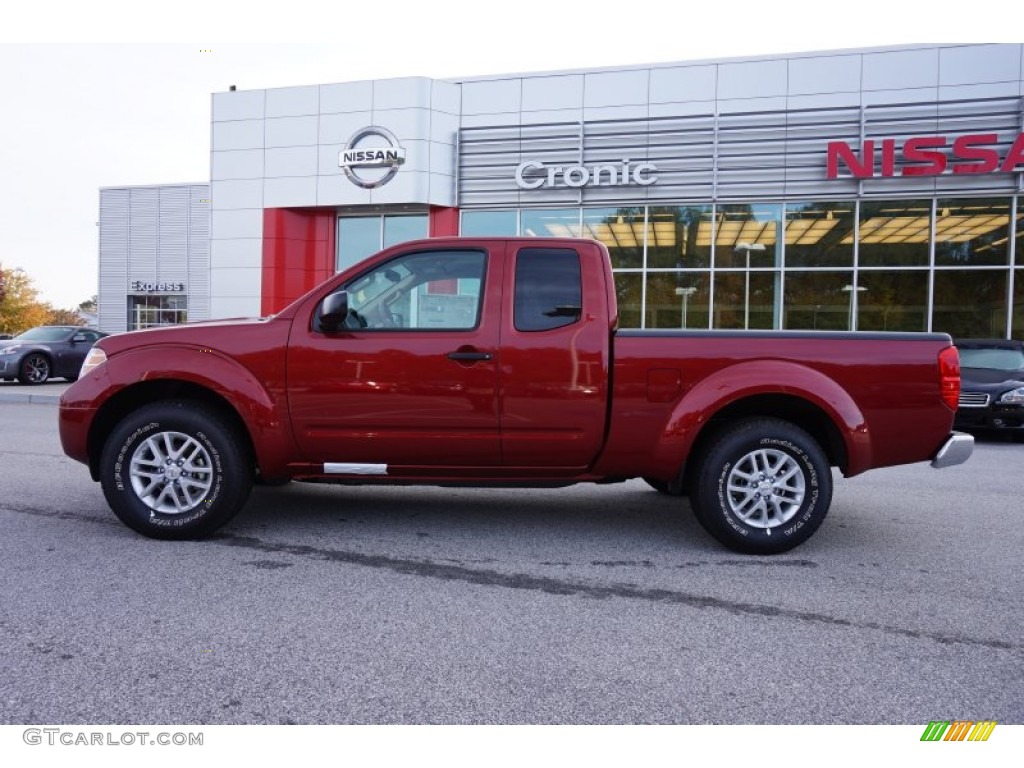 2015 Frontier SV King Cab - Cayenne Red / Beige photo #2