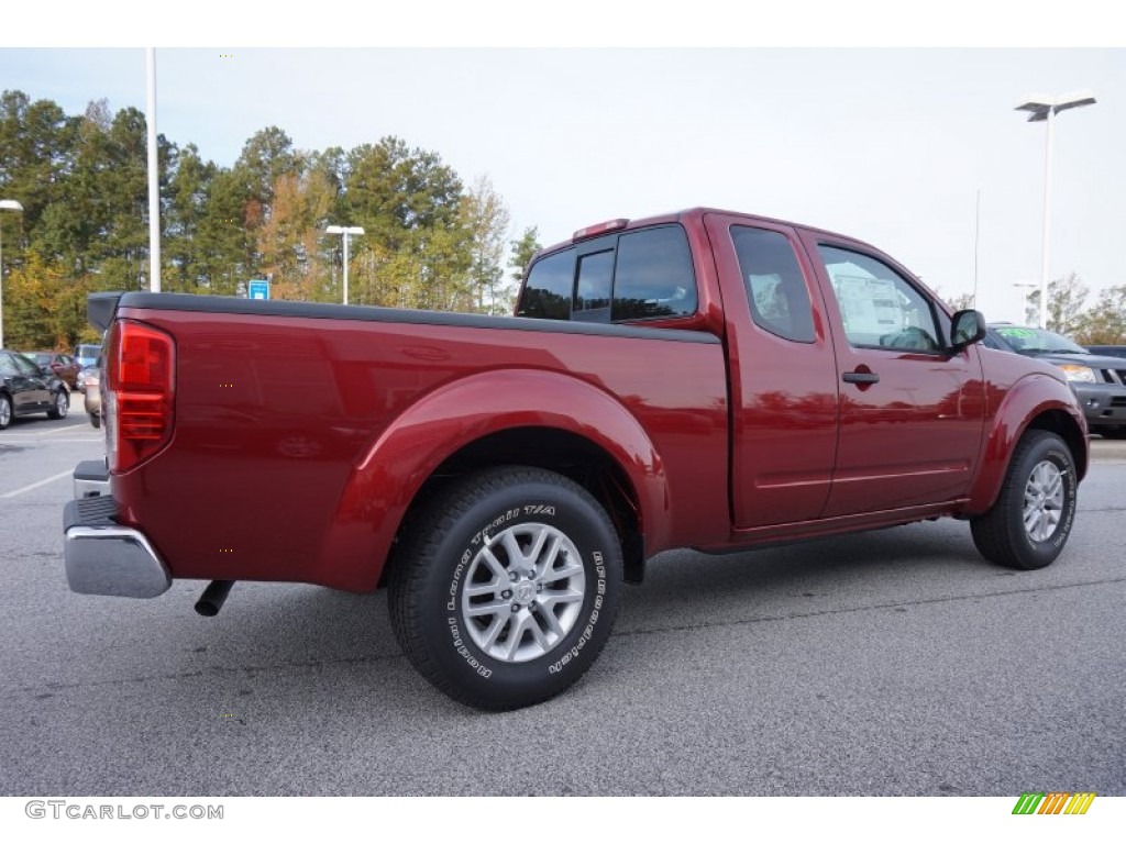 2015 Frontier SV King Cab - Cayenne Red / Beige photo #5