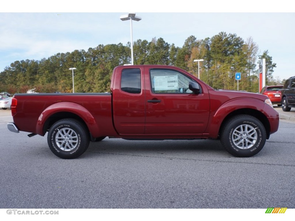 2015 Frontier SV King Cab - Cayenne Red / Beige photo #6