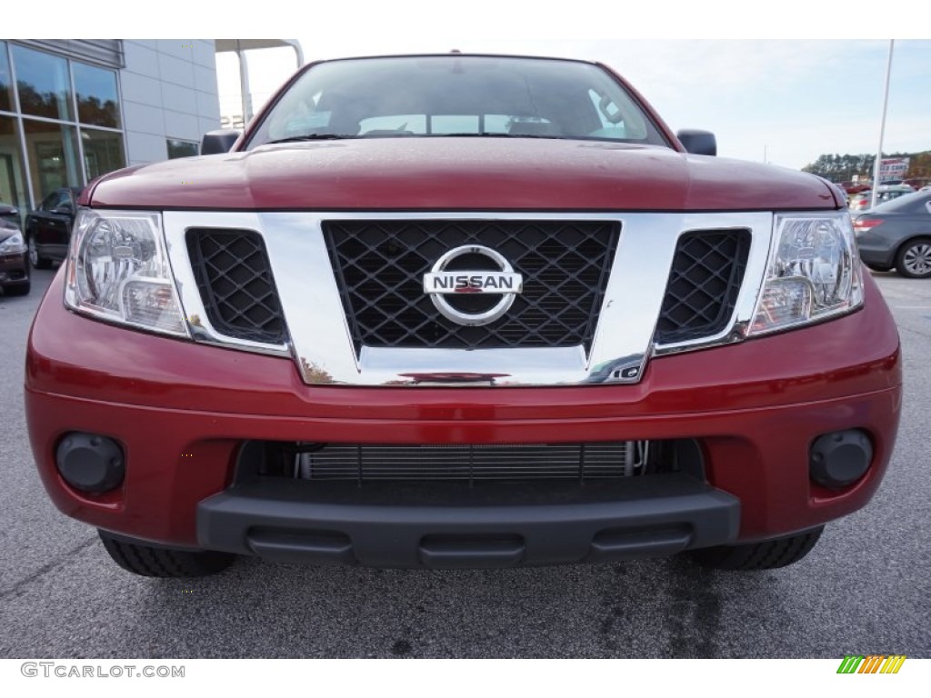 2015 Frontier SV King Cab - Cayenne Red / Beige photo #8