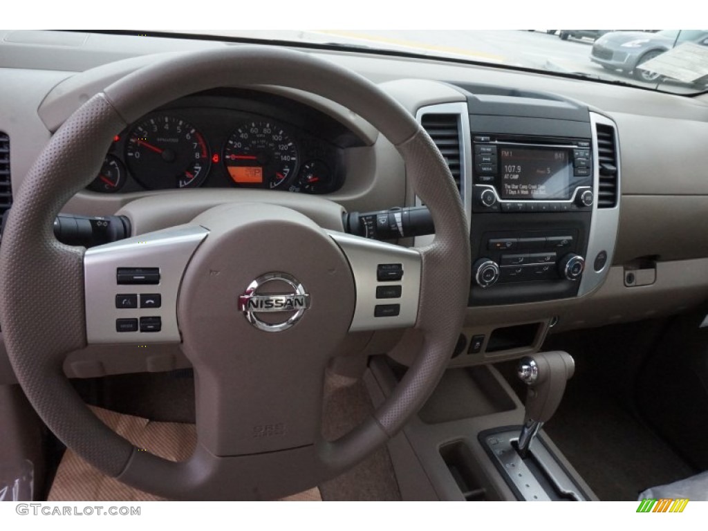 2015 Nissan Frontier SV King Cab Beige Dashboard Photo #98822656