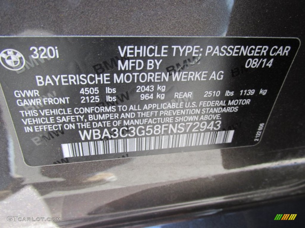 2015 3 Series 320i xDrive Sedan - Mojave Metallic / Venetian Beige photo #19