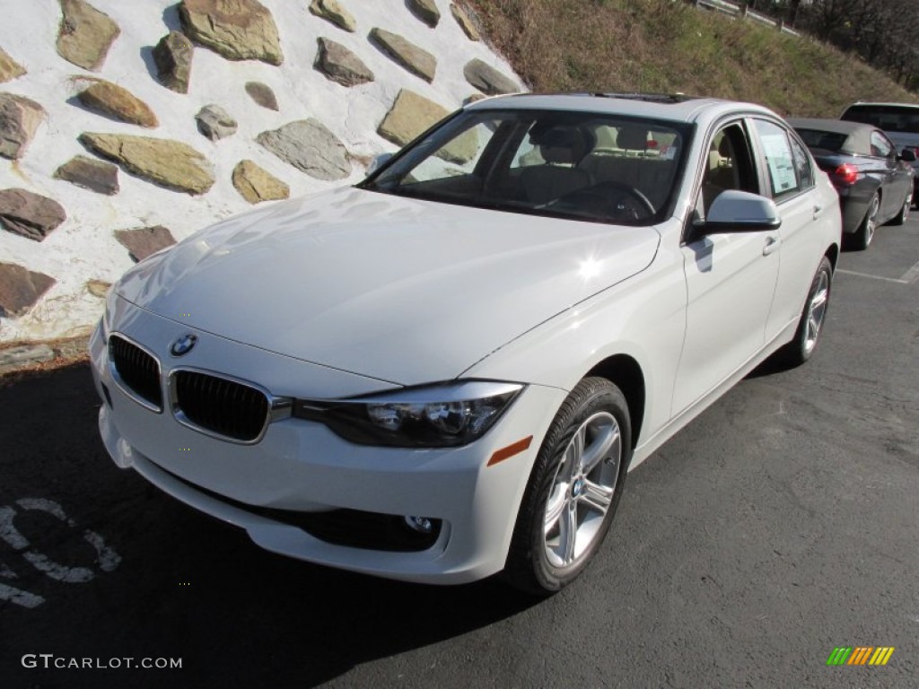 2015 3 Series 320i xDrive Sedan - Alpine White / Venetian Beige photo #10