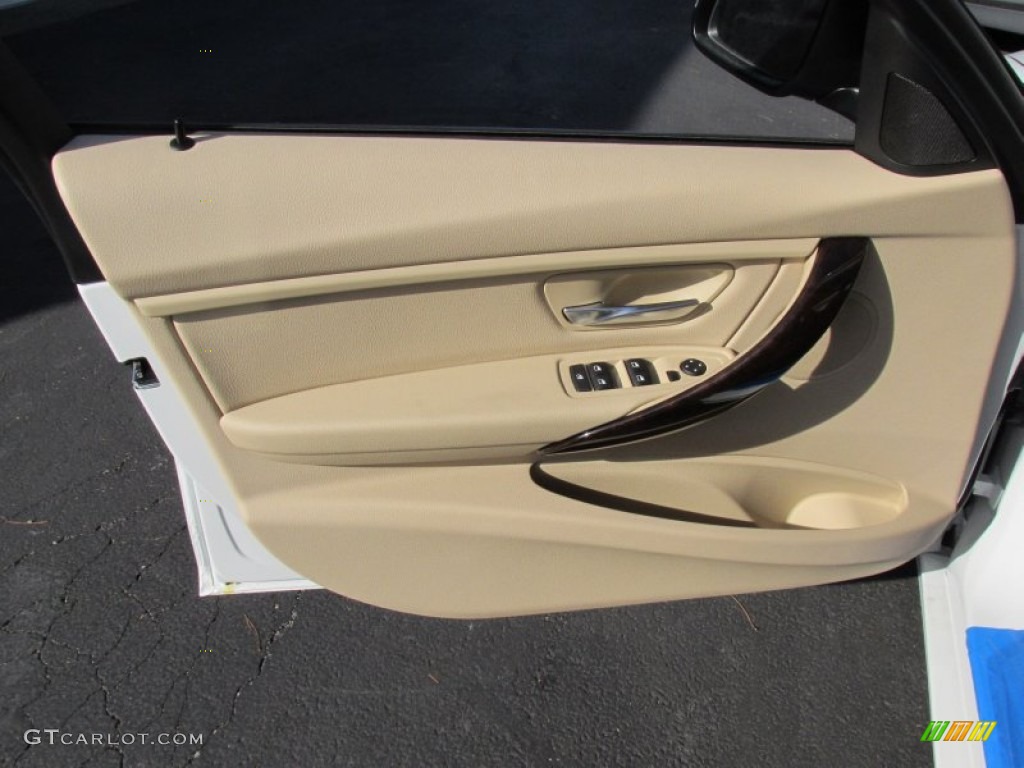2015 3 Series 320i xDrive Sedan - Alpine White / Venetian Beige photo #11