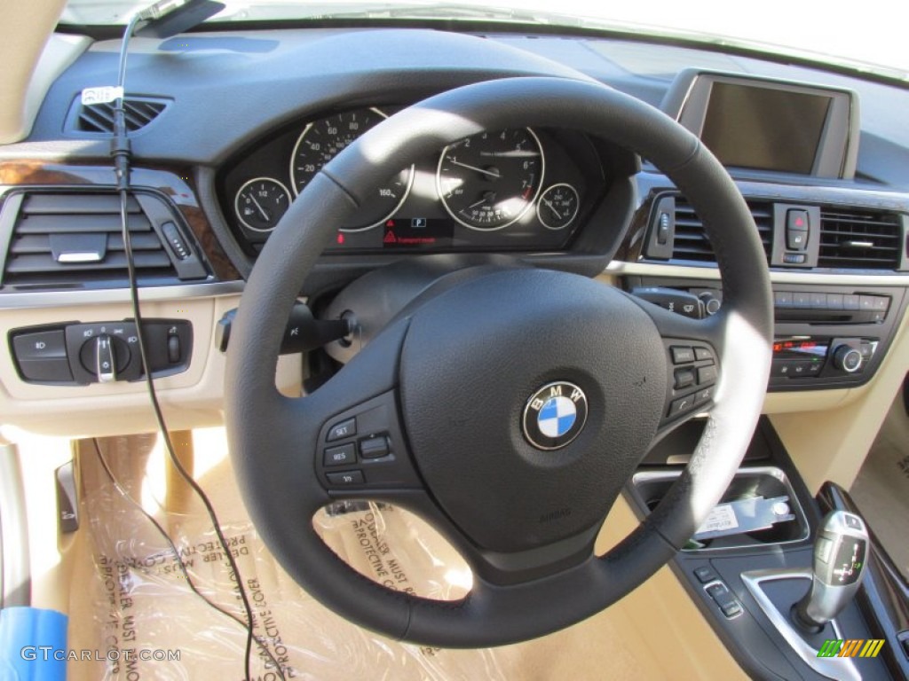2015 3 Series 320i xDrive Sedan - Alpine White / Venetian Beige photo #15