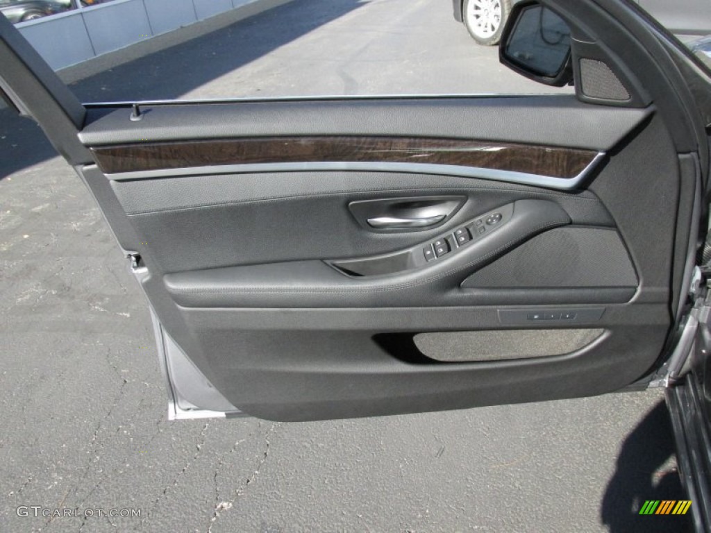 2015 5 Series 528i xDrive Sedan - Space Gray Metallic / Black photo #11