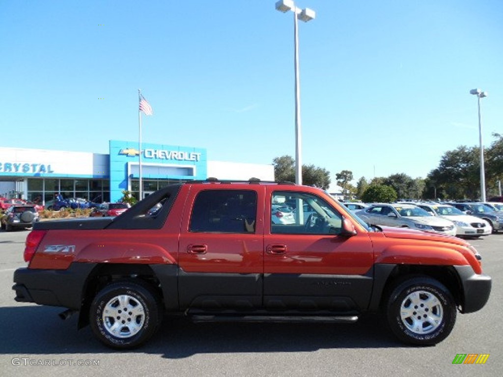 2003 Avalanche 1500 4x4 - Sunset Orange Metallic / Medium Neutral photo #9