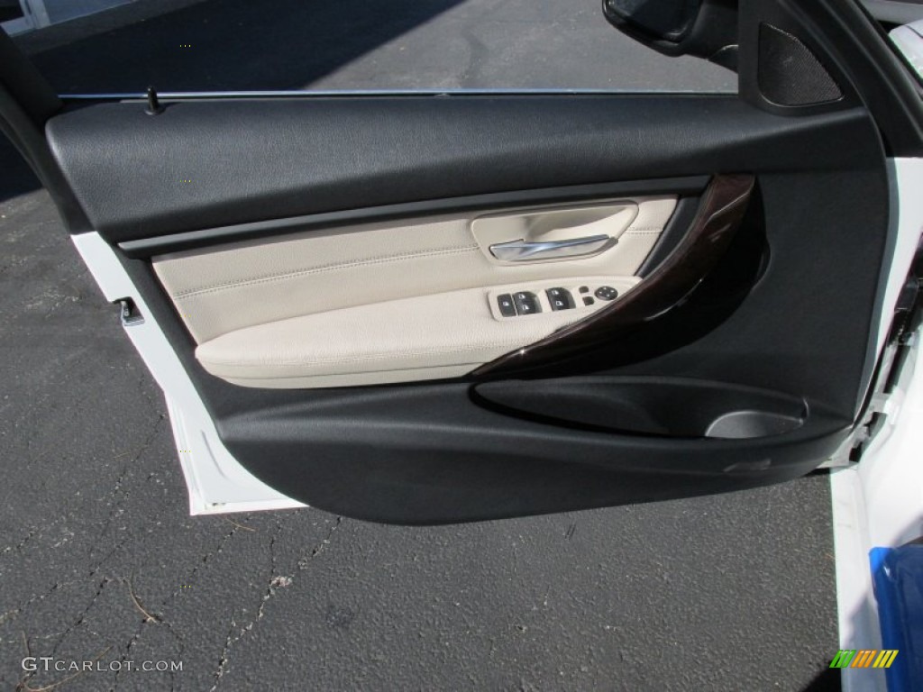 2015 3 Series 328i xDrive Sedan - Alpine White / Venetian Beige photo #11