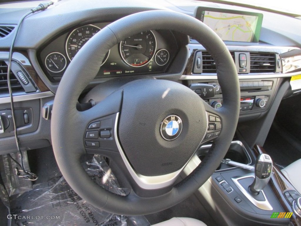 2015 3 Series 328i xDrive Sedan - Alpine White / Venetian Beige photo #15