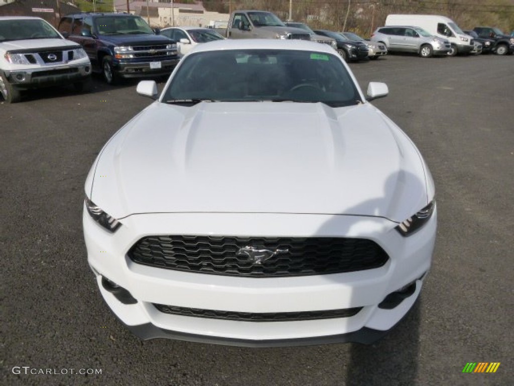 2015 Mustang EcoBoost Coupe - Oxford White / Ebony photo #2