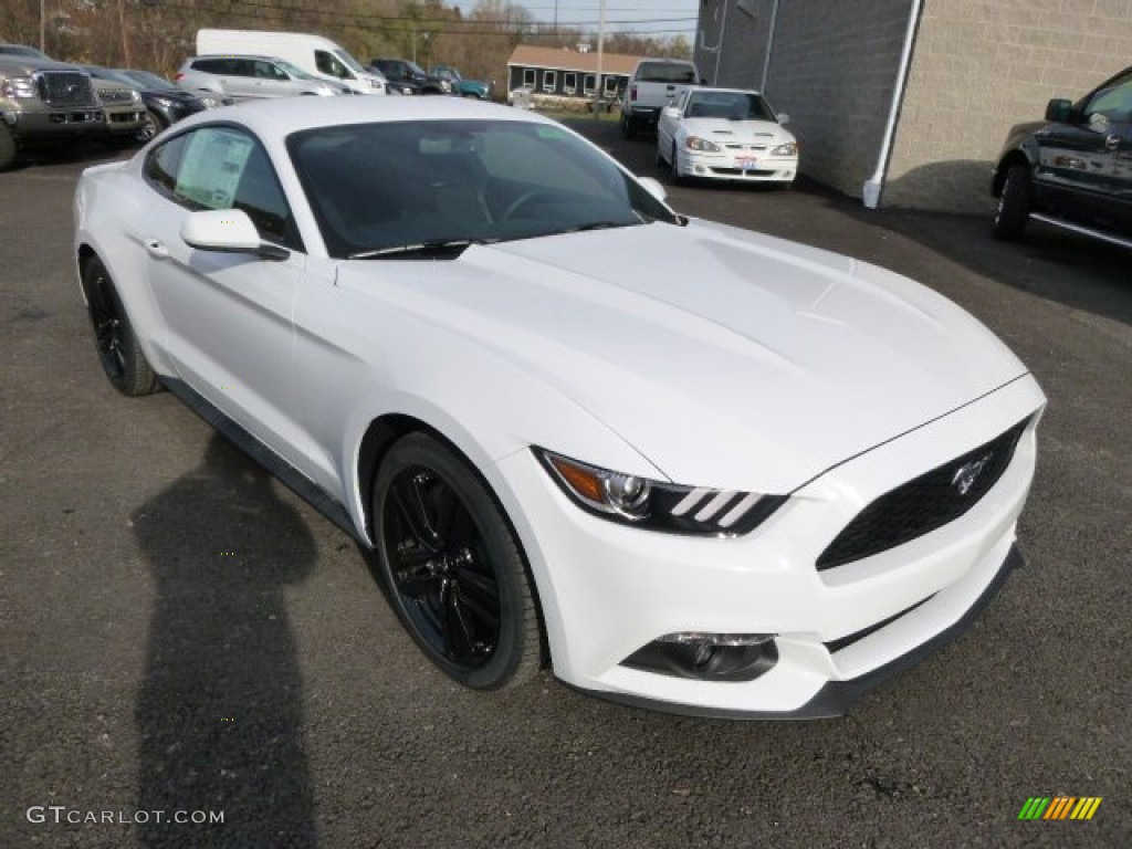 2015 Mustang EcoBoost Coupe - Oxford White / Ebony photo #3