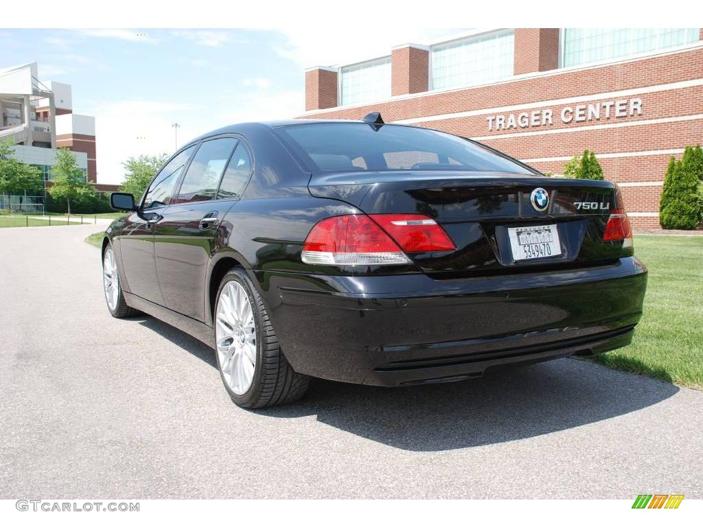 2007 7 Series 750Li Sedan - Jet Black / Black photo #10