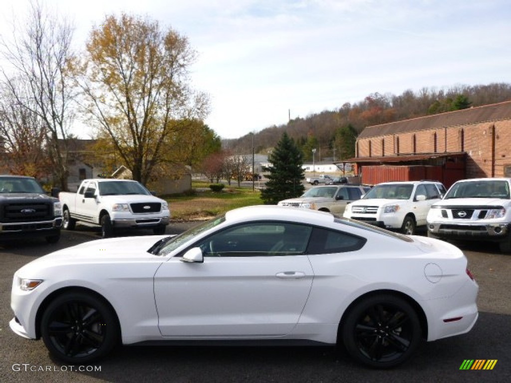 2015 Mustang EcoBoost Coupe - Oxford White / Ebony photo #8