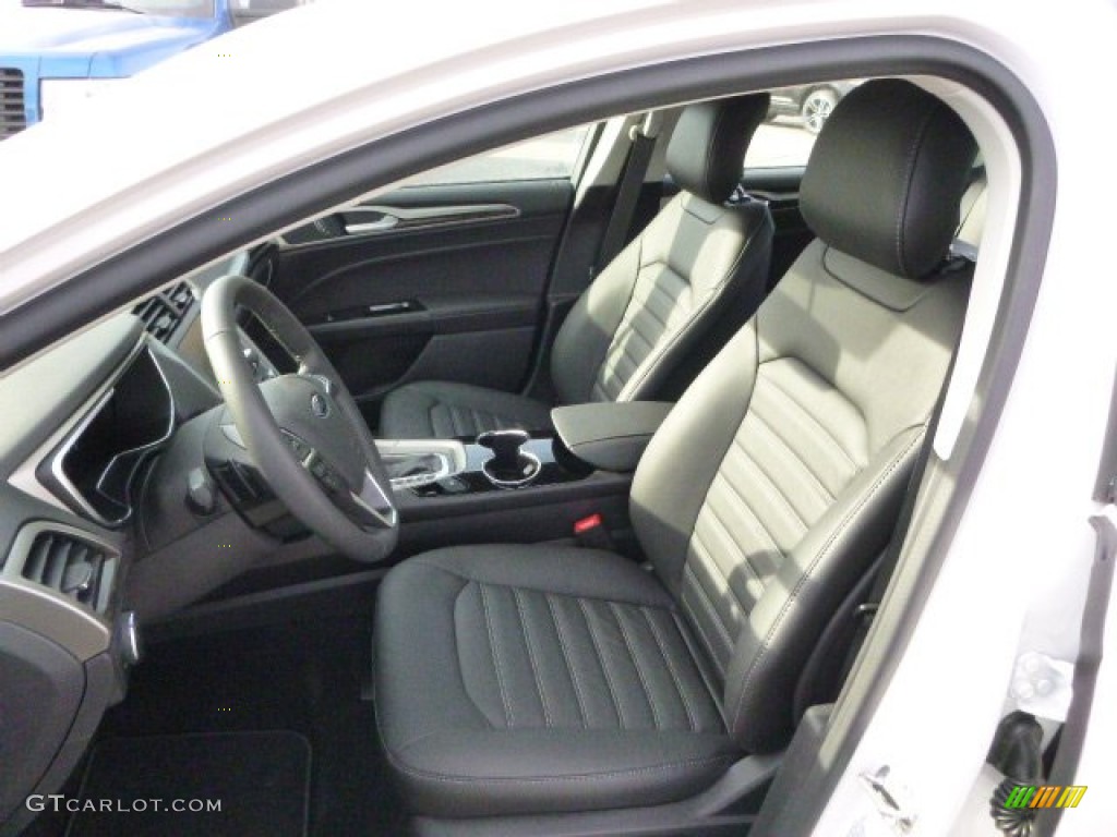 Charcoal Black Interior 2015 Ford Fusion SE Photo #98829478