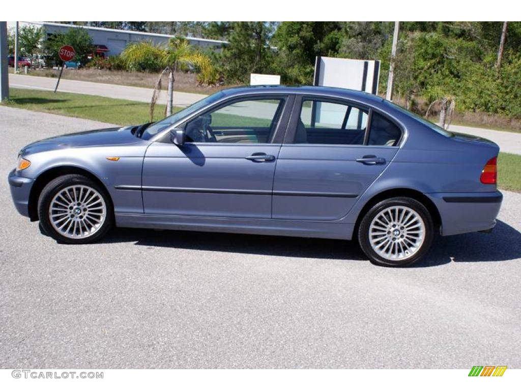 2002 3 Series 330xi Sedan - Steel Grey Metallic / Sand photo #2