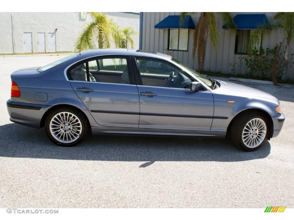 2002 3 Series 330xi Sedan - Steel Grey Metallic / Sand photo #8