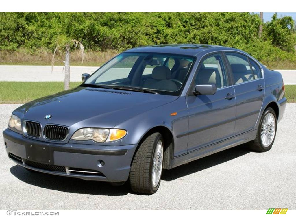 2002 3 Series 330xi Sedan - Steel Grey Metallic / Sand photo #9
