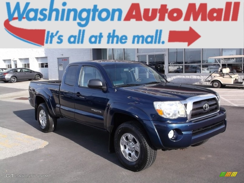 2006 Tacoma V6 TRD Access Cab 4x4 - Indigo Ink Pearl / Graphite Gray photo #1