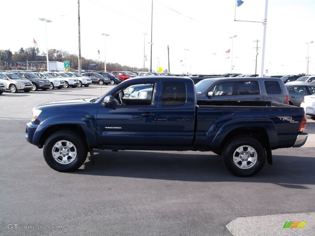 2006 Tacoma V6 TRD Access Cab 4x4 - Indigo Ink Pearl / Graphite Gray photo #7