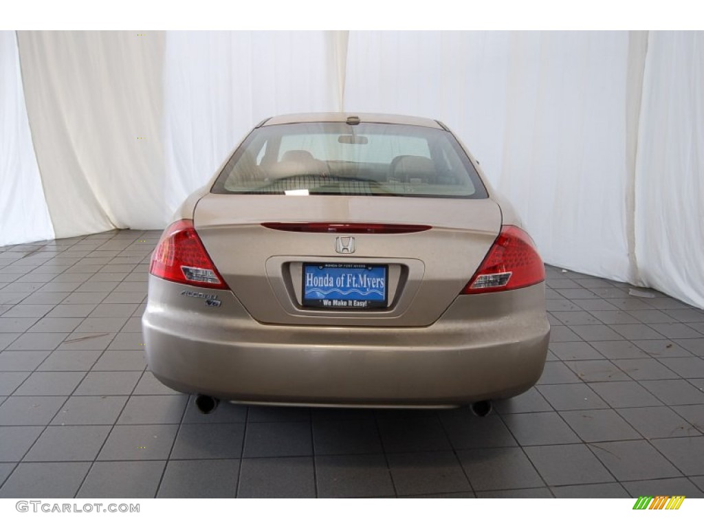 2006 Accord EX V6 Coupe - Desert Mist Metallic / Ivory photo #7