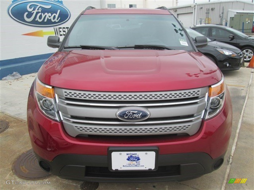 2015 Explorer FWD - Ruby Red / Medium Light Stone photo #15