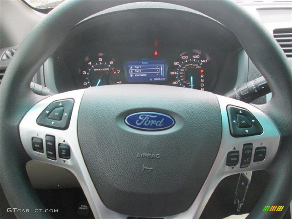 2015 Explorer FWD - Ruby Red / Medium Light Stone photo #27