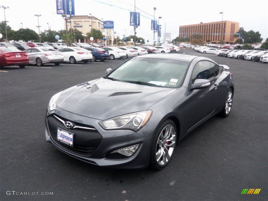 2015 Genesis Coupe 3.8 Ultimate - Empire State Gray / Black photo #1