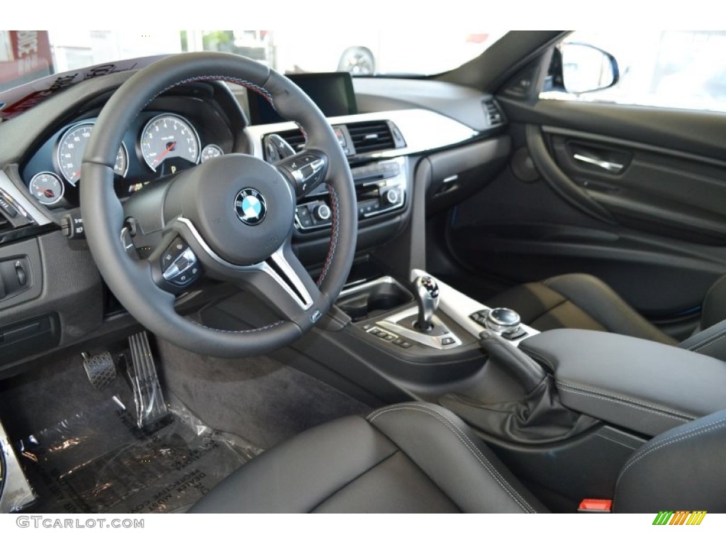 Black Interior 2015 BMW M3 Sedan Photo #98837307