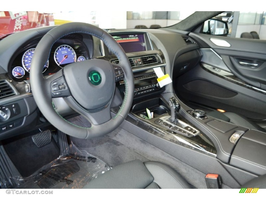 Black Interior 2015 BMW 6 Series B6 Bi-Turbo Gran Coupe Photo #98837935