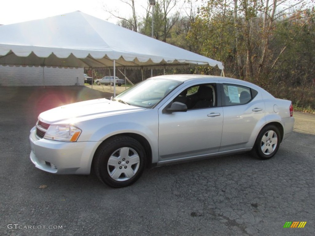 2010 Avenger SXT - Silver Steel Metallic / Dark Slate Gray photo #1