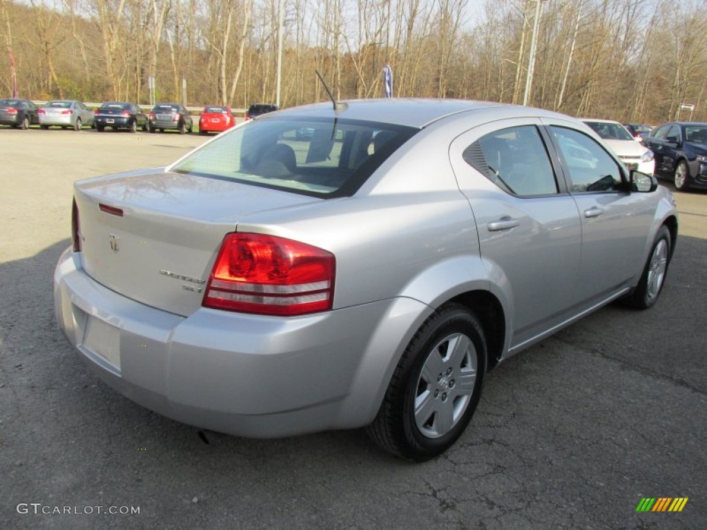 2010 Avenger SXT - Silver Steel Metallic / Dark Slate Gray photo #7