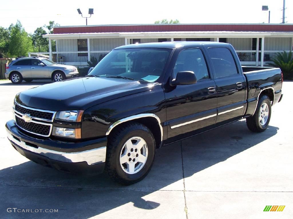 2007 Silverado 1500 Classic LT Crew Cab - Black / Dark Charcoal photo #1