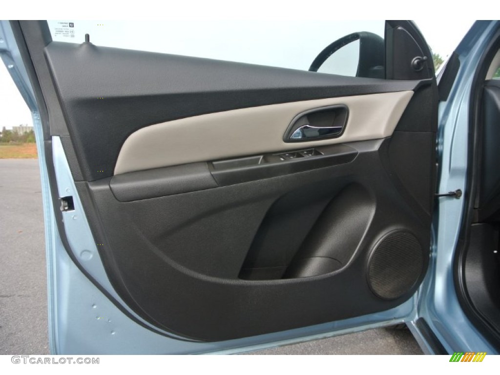 2011 Chevrolet Cruze LS Jet Black/Medium Titanium Door Panel Photo #98842447
